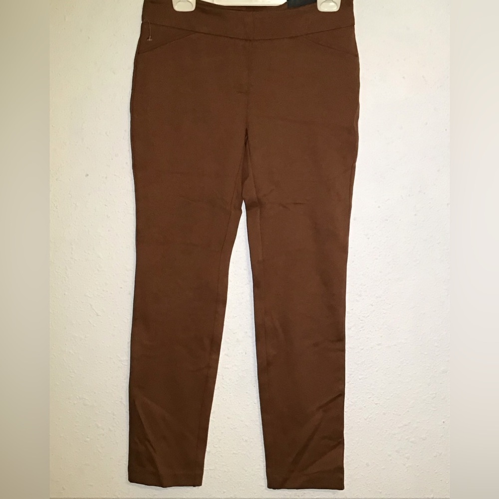 Rachel Zoe mid rise slim brown leg jeggings size small